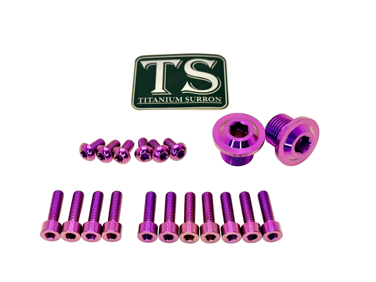 Titanium Surron KKE OEM Fork Bolt Kits - MXwraps
