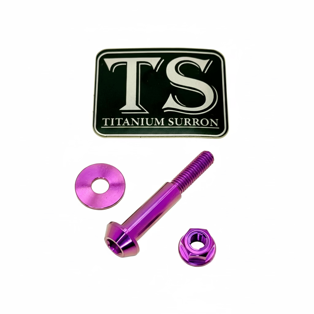 Titanium Surron Ultra Bee Brake Lever Pivot Bolt - MXwraps