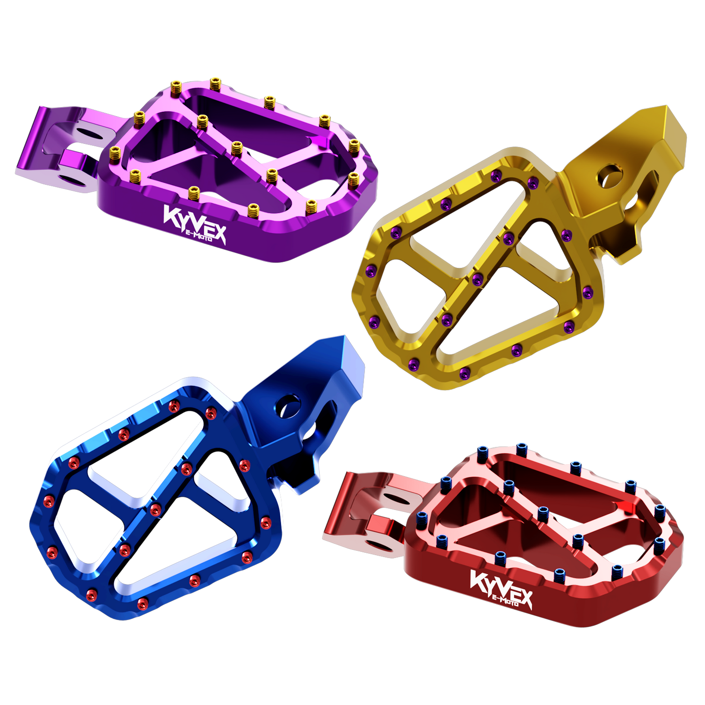 KyVex Billet Wide Foot Pegs - Ultra Bee Compatible