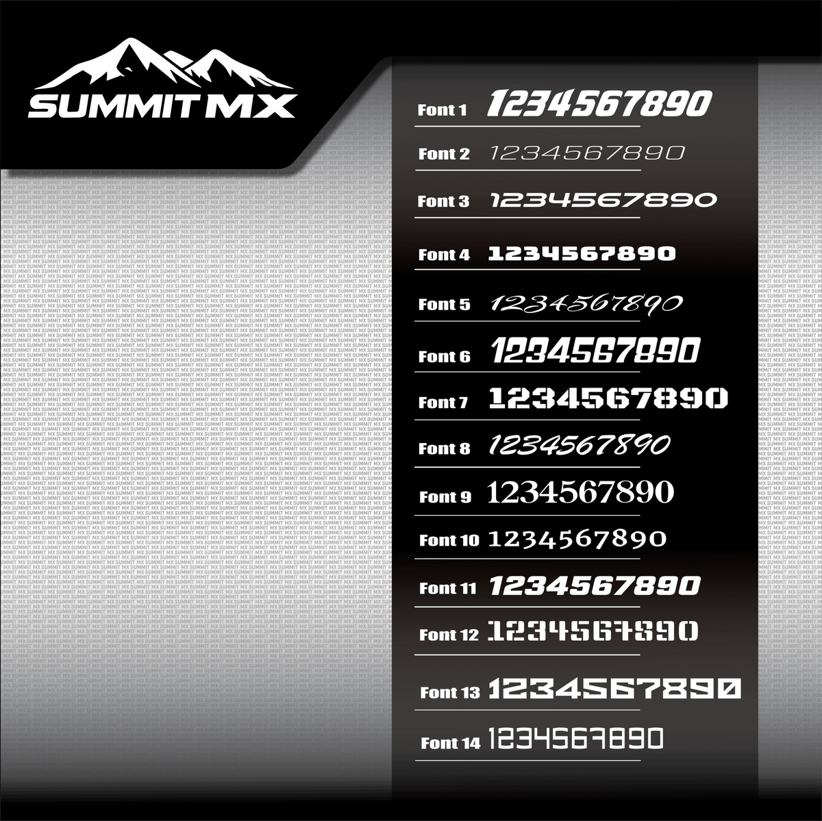 Drip Number Plate Decal - MXwraps