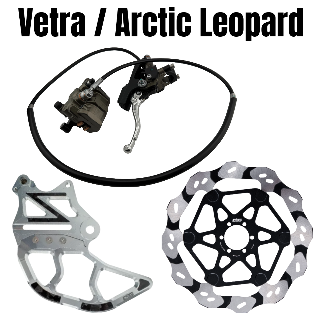 Ebike Garage Moto Brake Conversion Kit // "Ultra Bee Brakes" // Vetra, Arctic Leopard XE