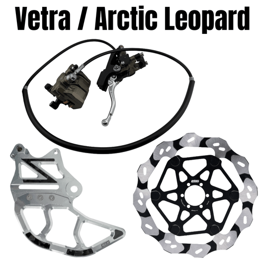 Ebike Garage Moto Brake Conversion Kit // "Ultra Bee Brakes" // Vetra, Arctic Leopard XE - MXwraps