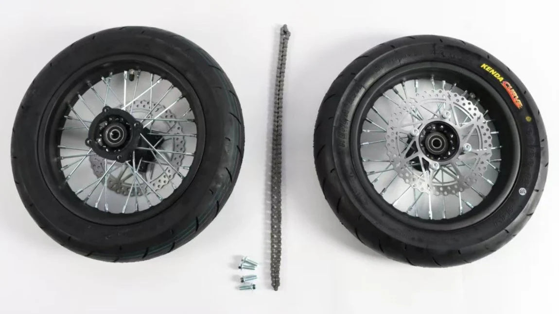 ETM RTR 12in Supermoto Wheel Set - MXwraps