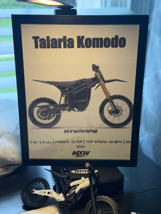 MXW Talaria Komodo Framed Poster - MXwraps