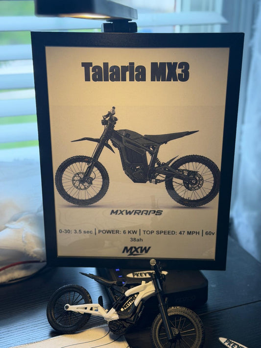 MXW Talaria MX3 Framed Poster - MXwraps