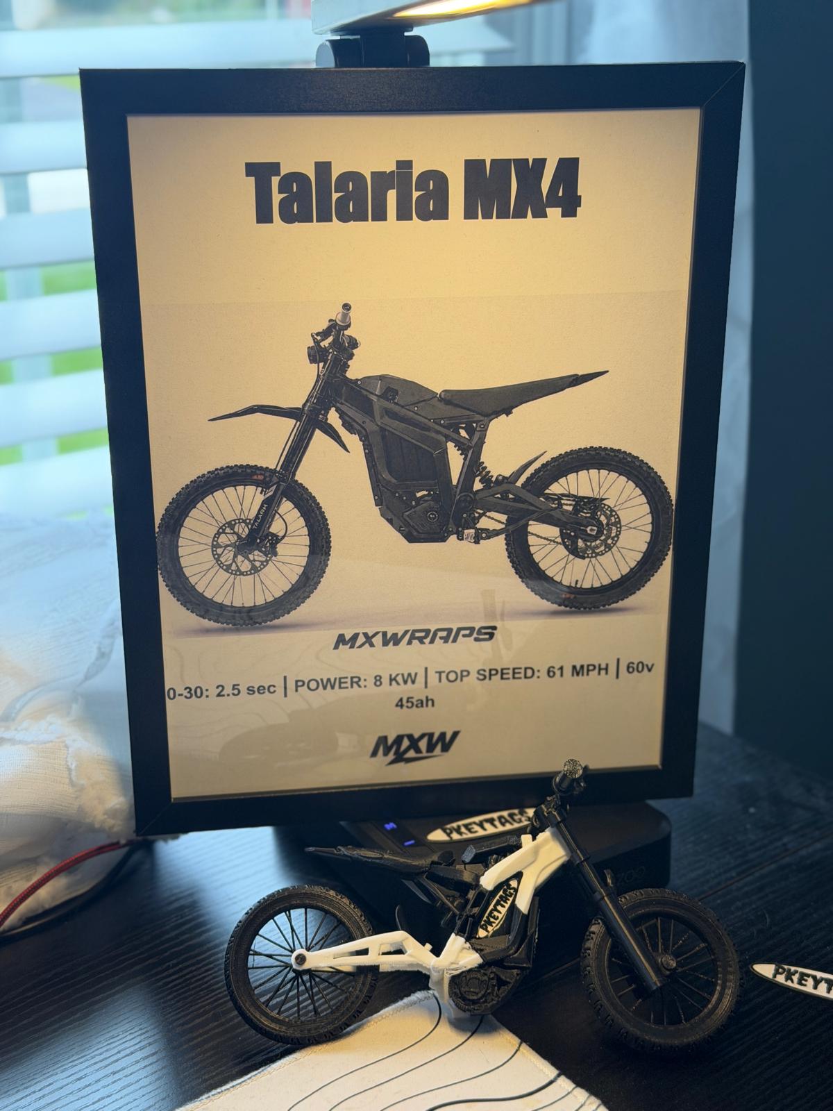 MXW Talaria MX4 Framed Poster - MXwraps