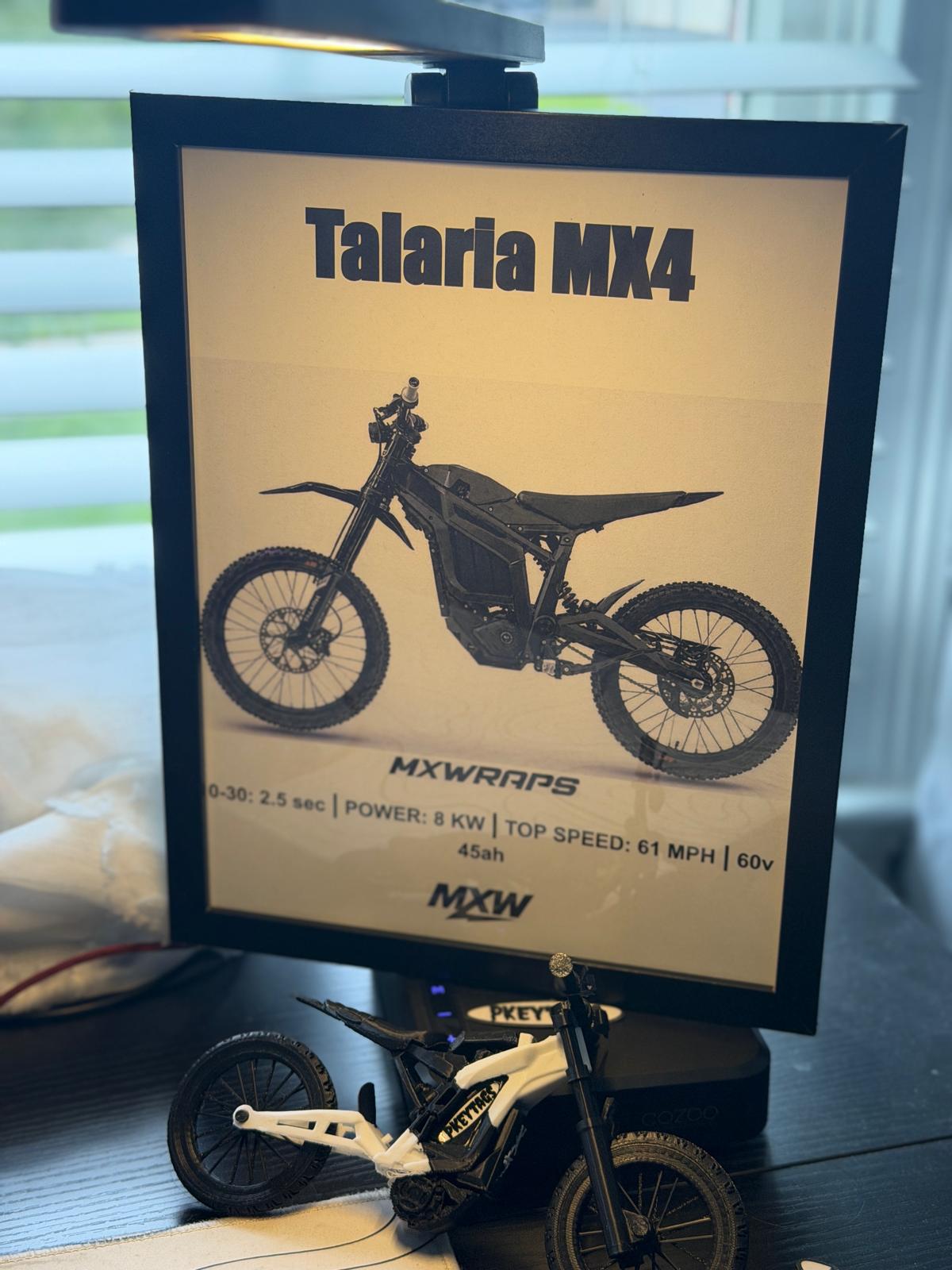 MXW Talaria MX4 Framed Poster - MXwraps