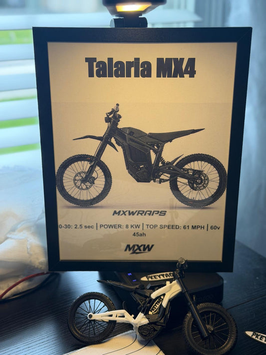 MXW Talaria MX4 Framed Poster - MXwraps