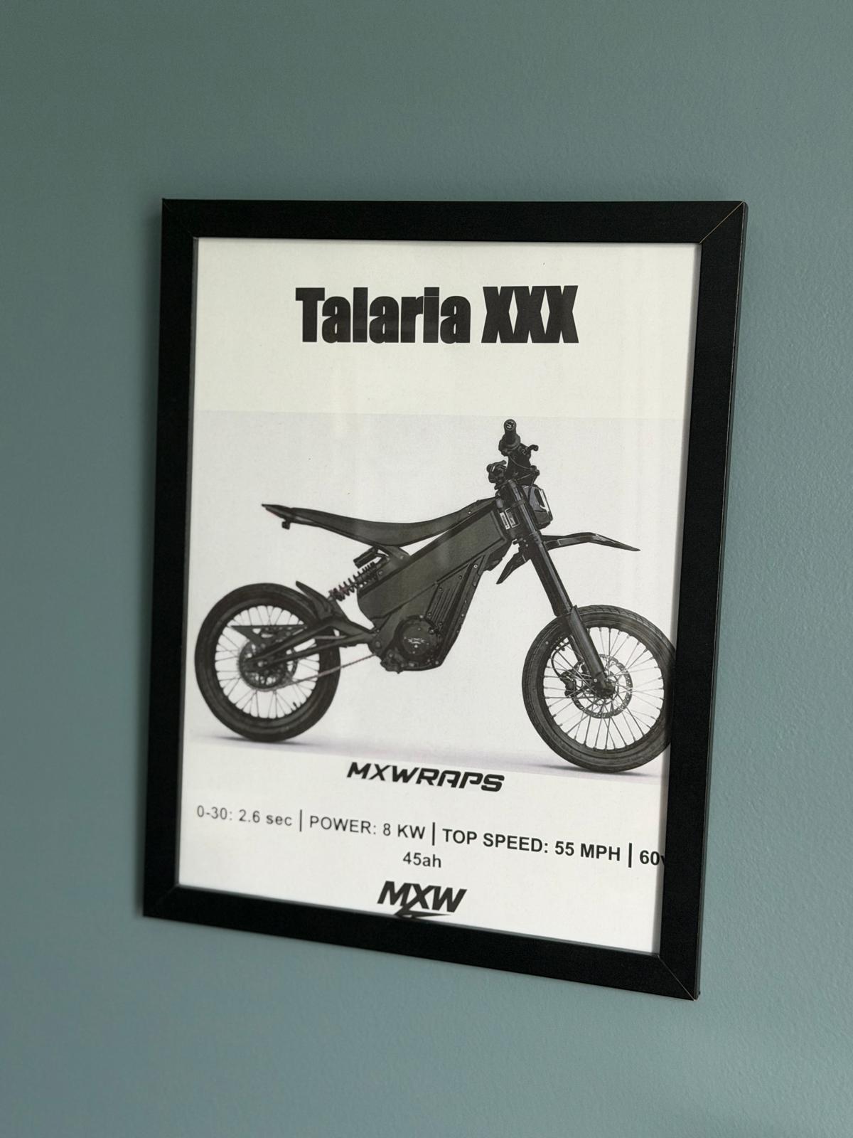 MXW Talaria XXX Framed Poster - MXwraps