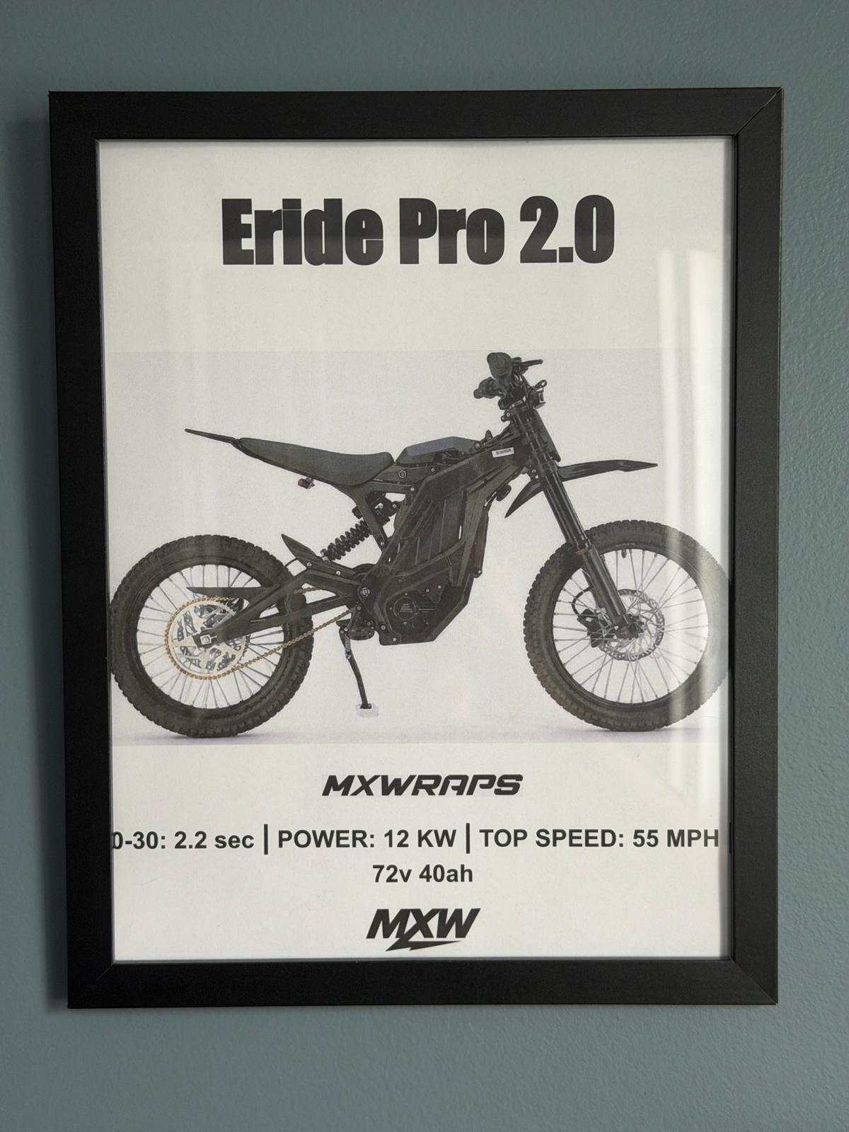 MXW Eride Pro 2.0 Framed Poster - MXwraps
