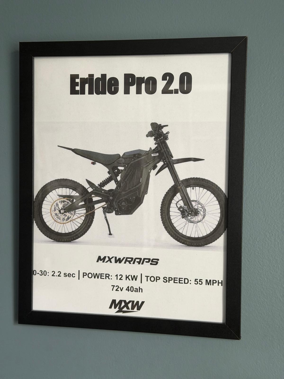 MXW Eride Pro 2.0 Framed Poster - MXwraps