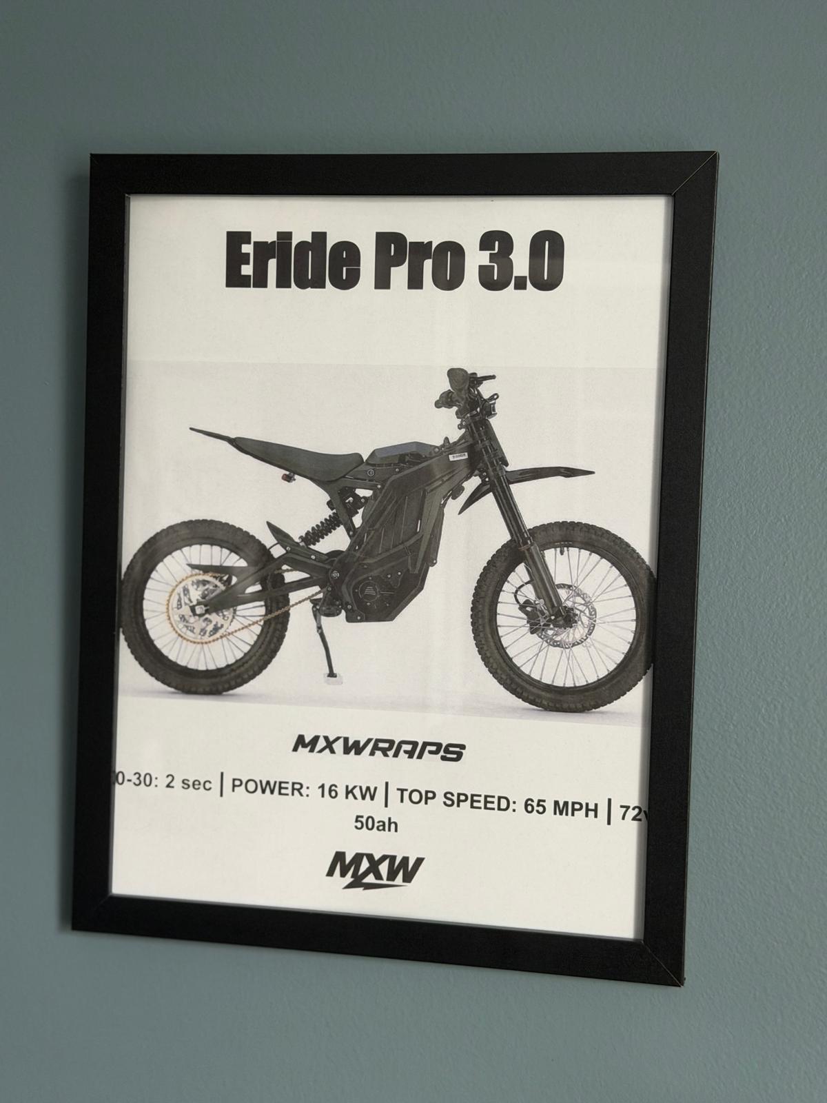 MXW Eride Pro 3.0 Framed Poster - MXwraps