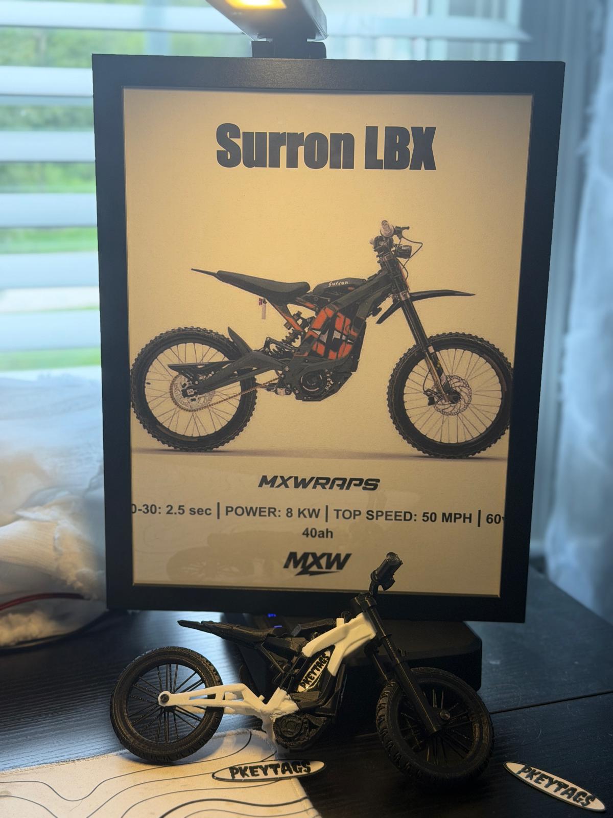 MXW Surron LBX Framed Poster - MXwraps