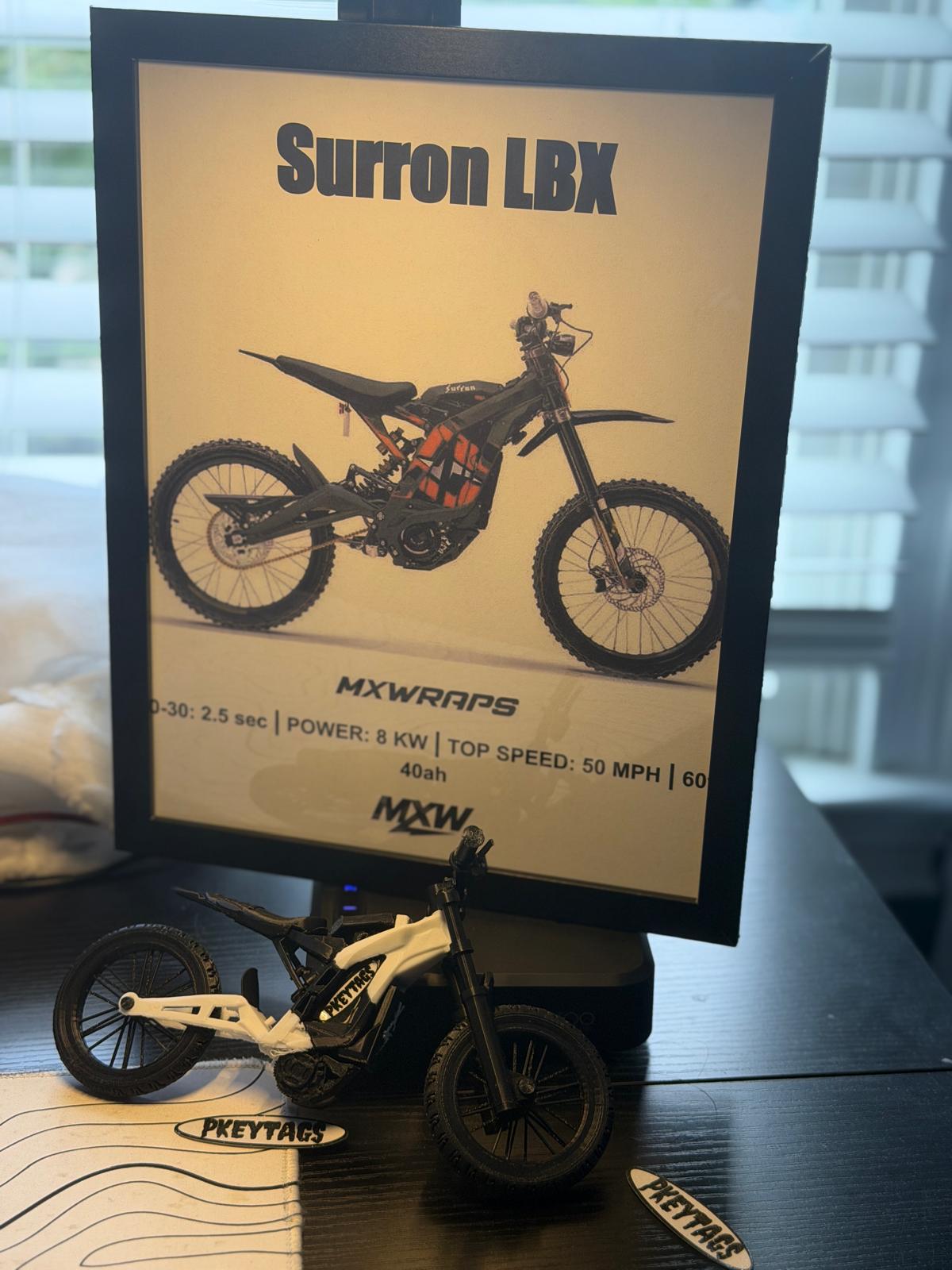 MXW Surron LBX Framed Poster - MXwraps