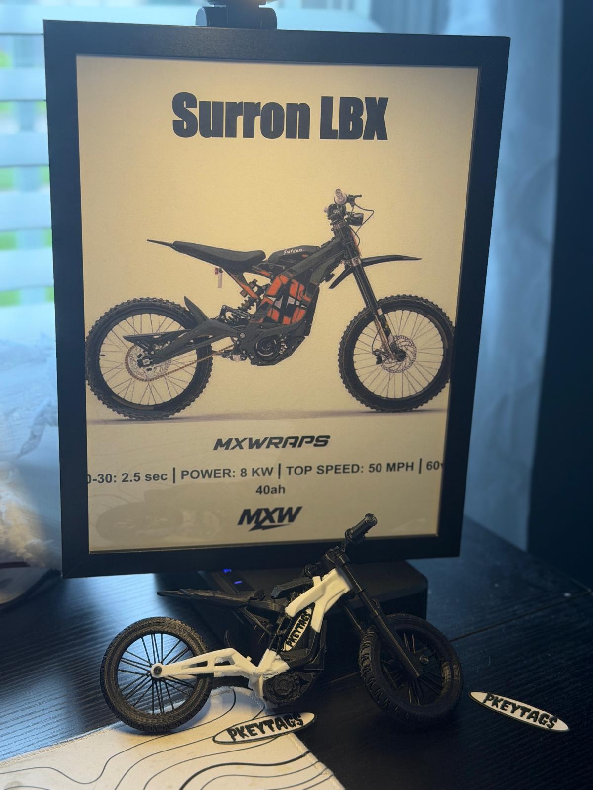 MXW Surron LBX Framed Poster - MXwraps
