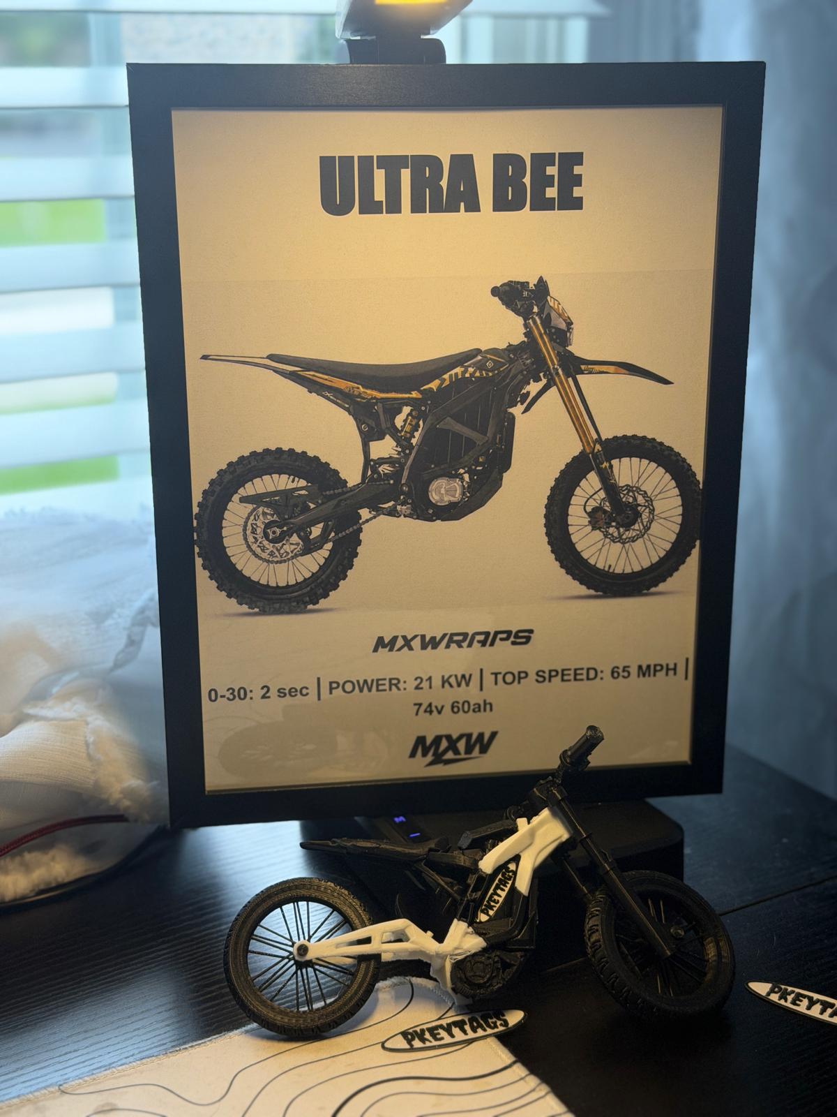 MXW Surron Ultrabee Framed Poster - MXwraps