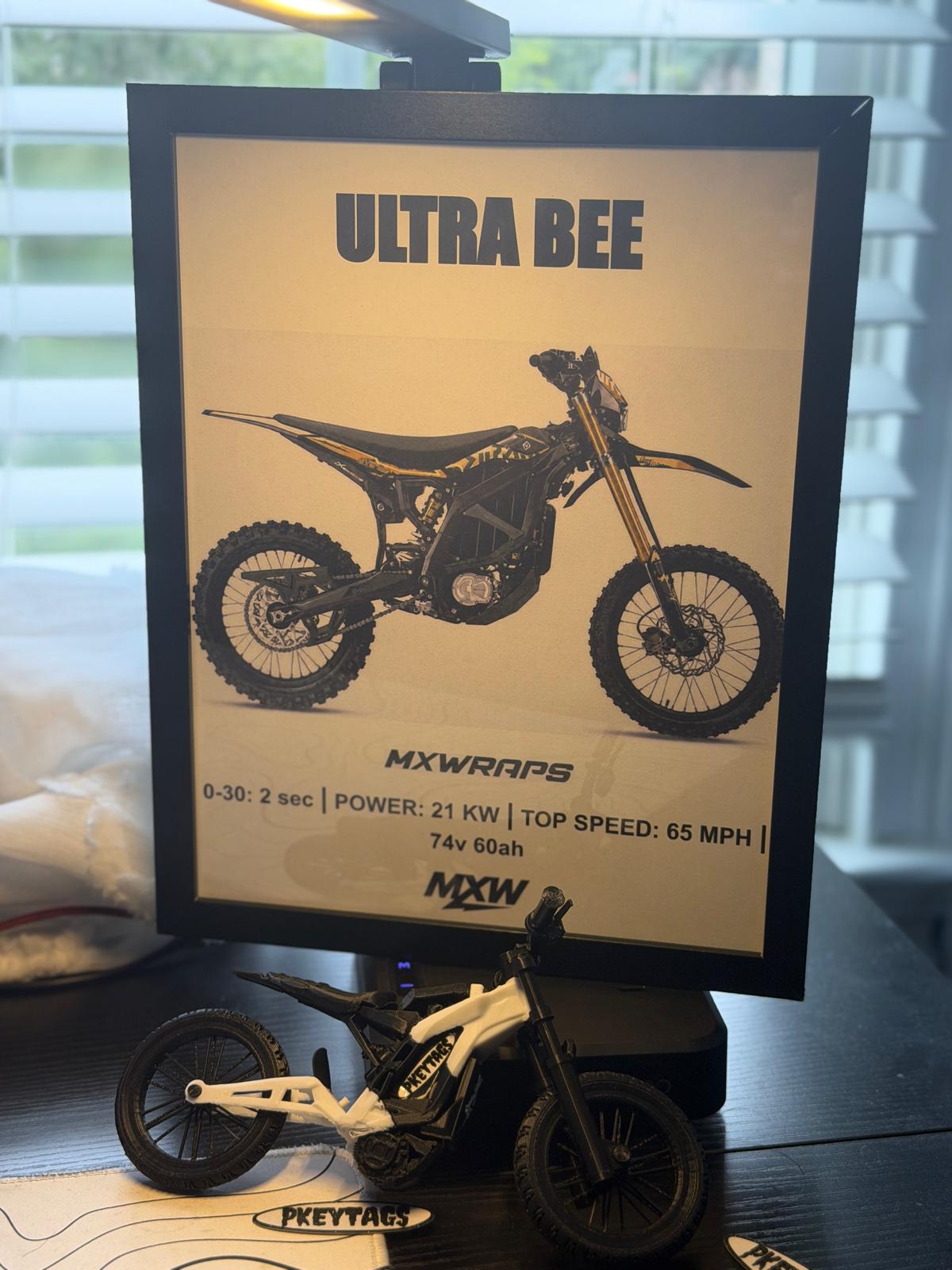 MXW Surron Ultrabee Framed Poster - MXwraps