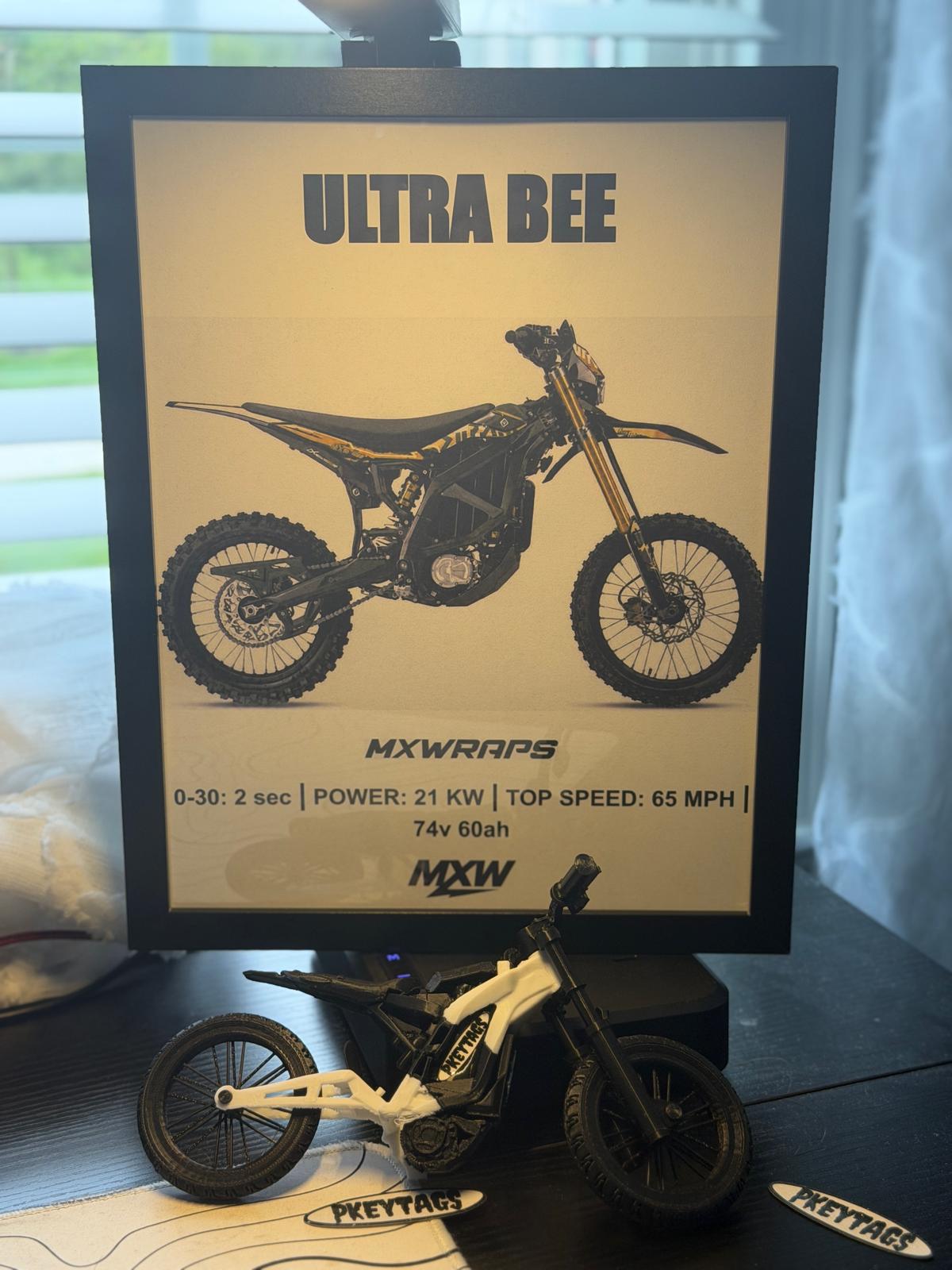 MXW Surron Ultrabee Framed Poster - MXwraps