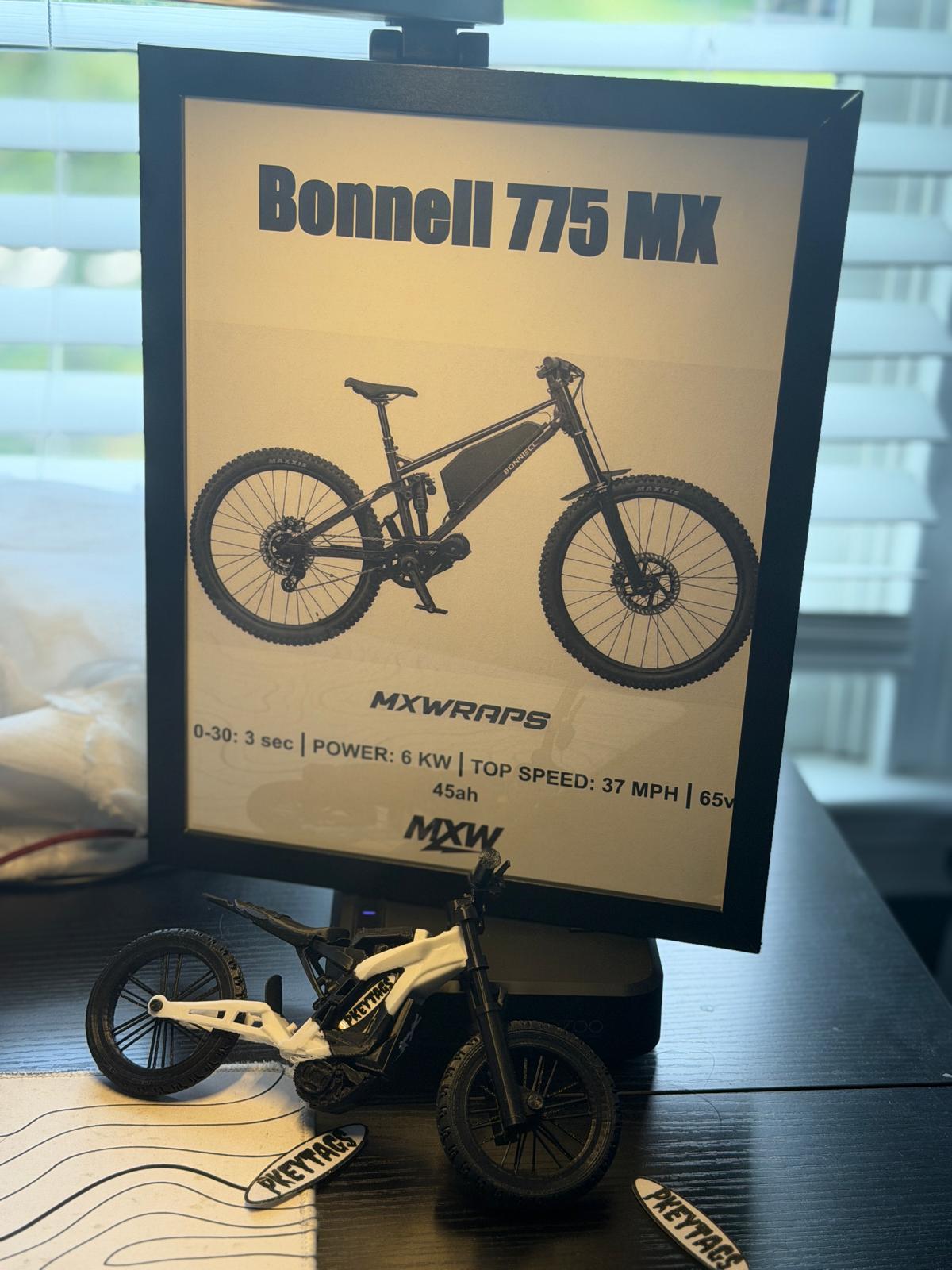 MXW Bonnell 775 MX Framed Poster - MXwraps