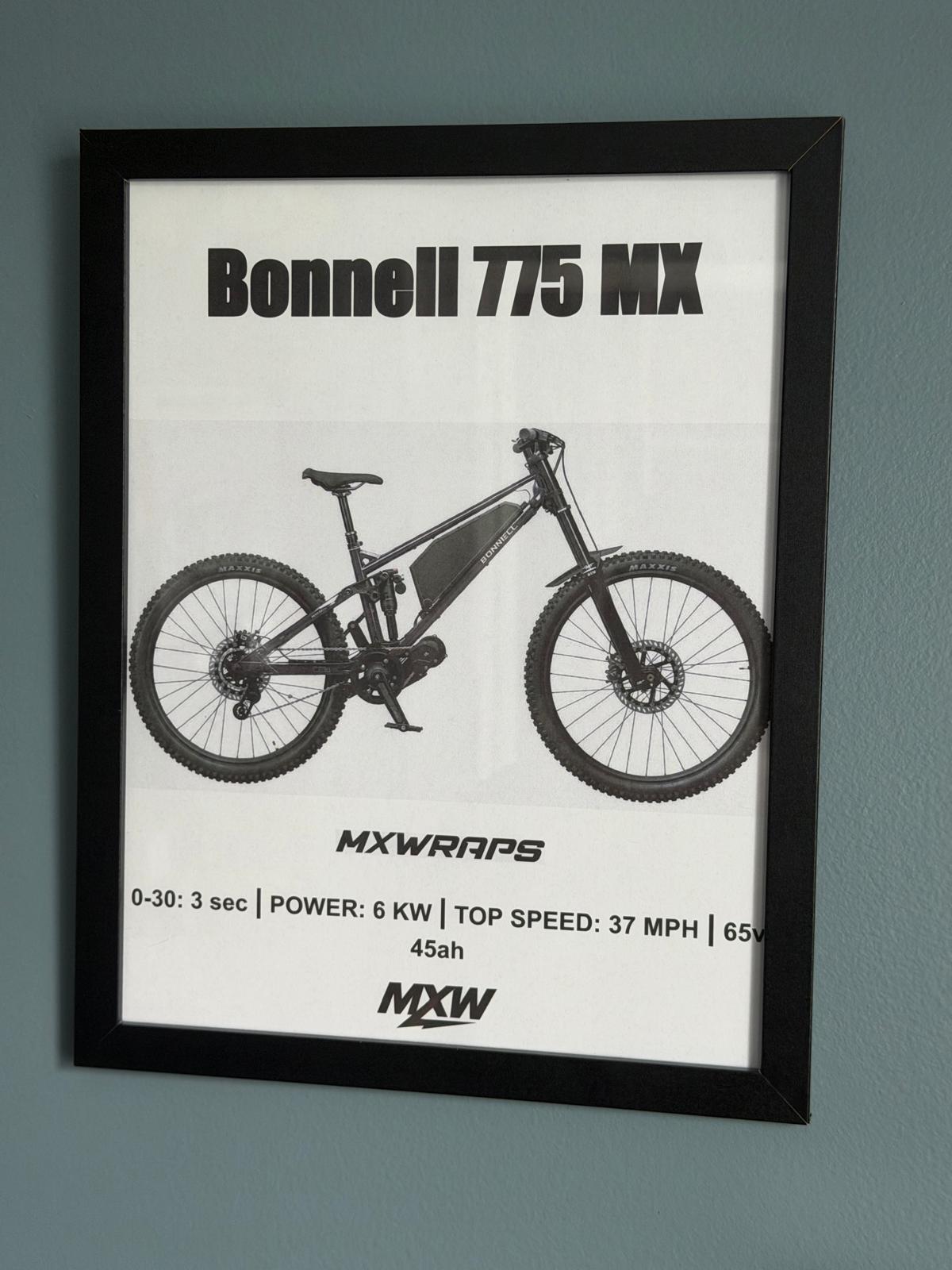 MXW Bonnell 775 MX Framed Poster - MXwraps