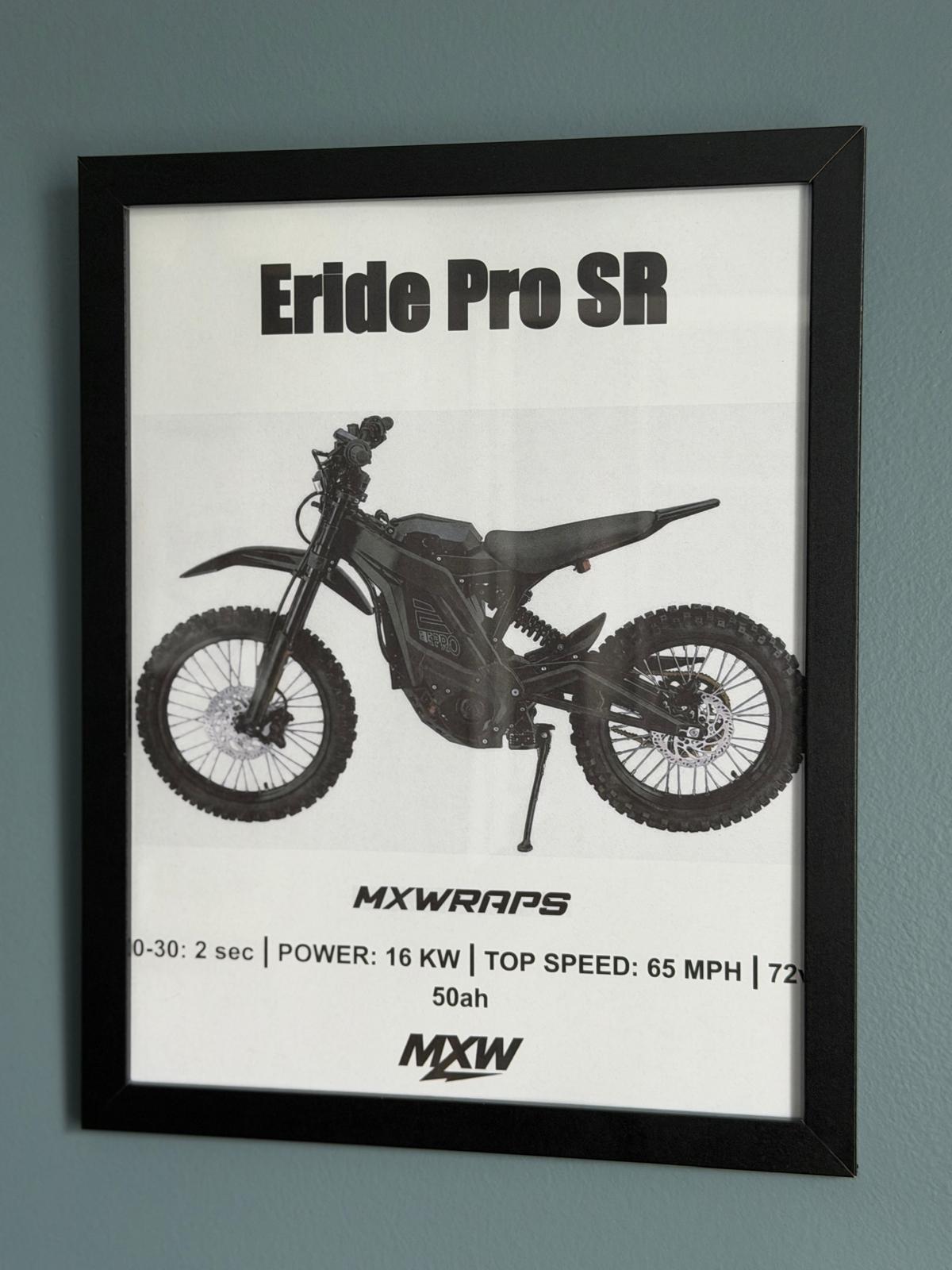 MXW Eride Pro SR Framed Poster - MXwraps