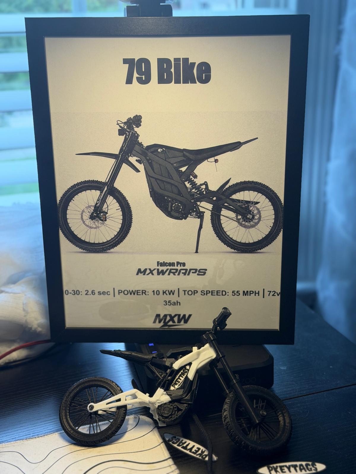 MXW 79 Bike Falcon Pro Framed Poster - MXwraps