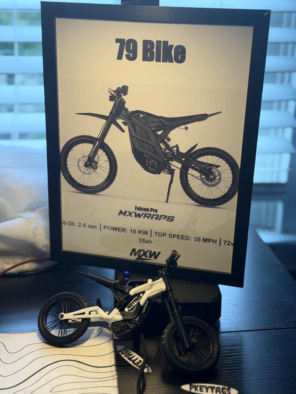 MXW 79 Bike Falcon Pro Framed Poster - MXwraps