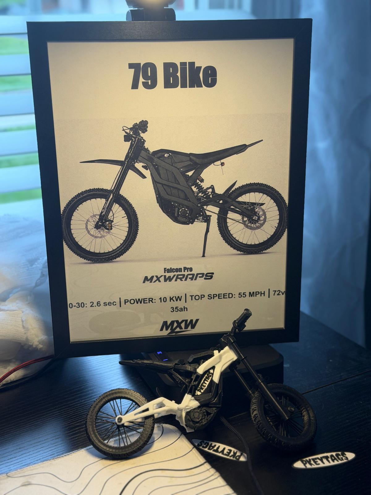 MXW 79 Bike Falcon Pro Framed Poster - MXwraps