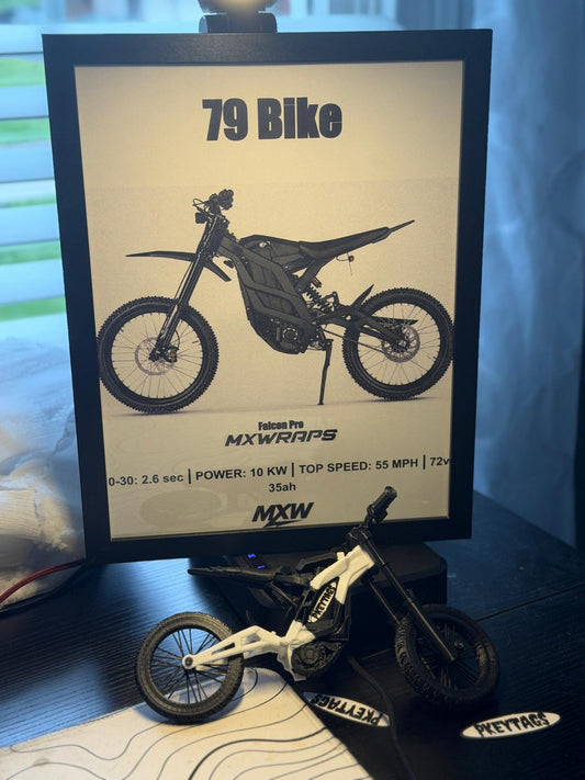 MXW 79 Bike Falcon Pro Framed Poster - MXwraps
