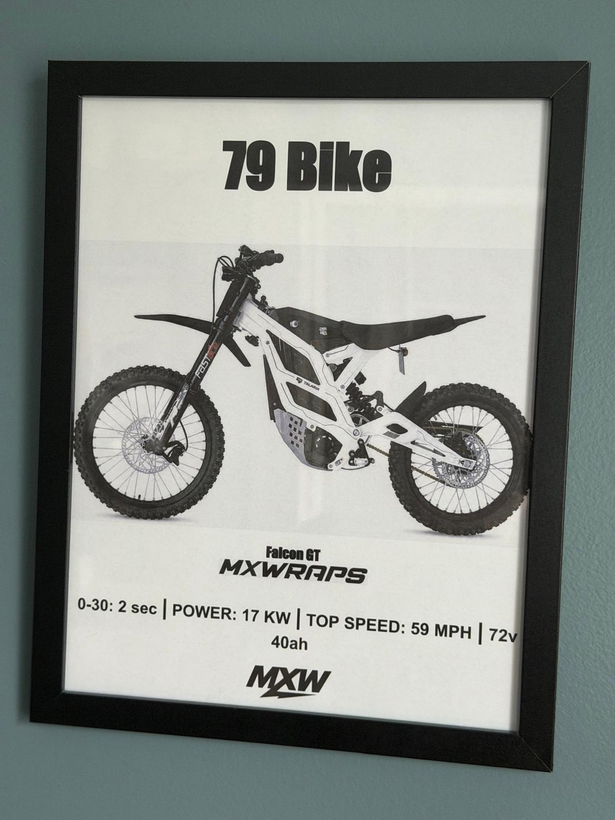 MXW 79 Bike Falcon GT Framed Poster - MXwraps