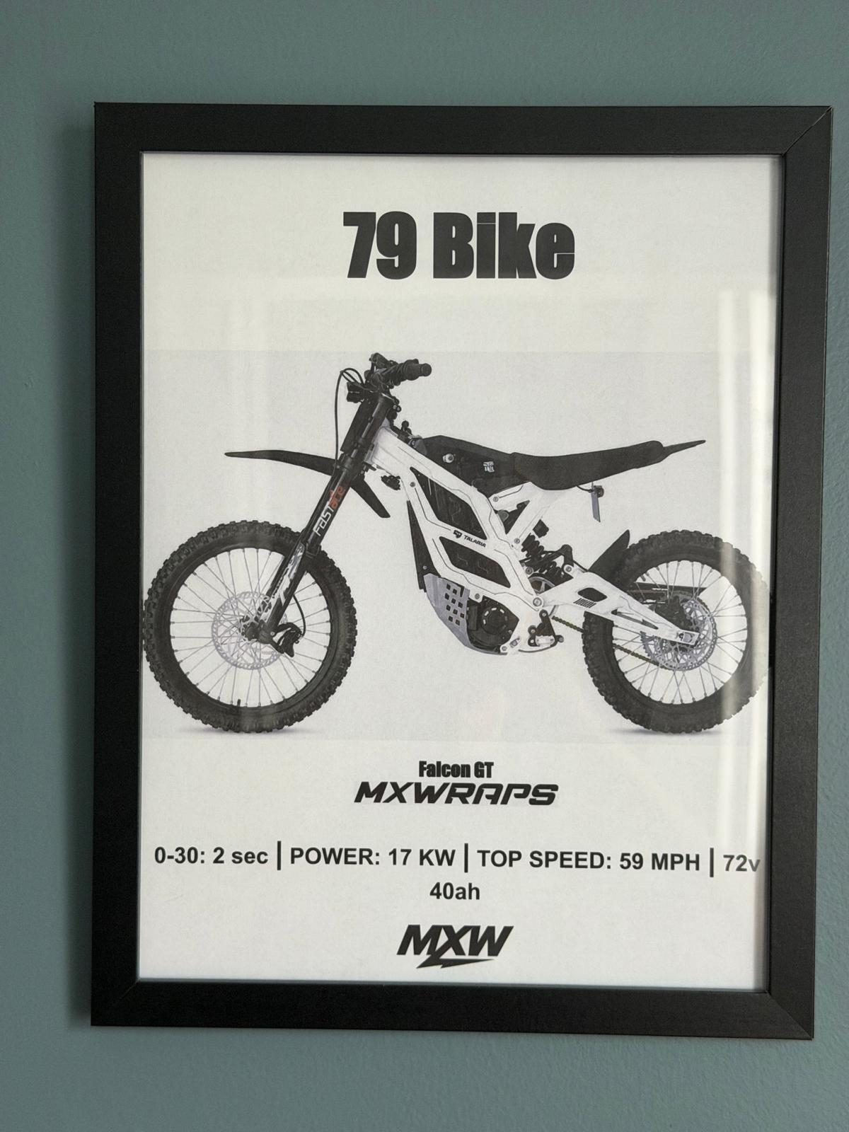 MXW 79 Bike Falcon GT Framed Poster - MXwraps