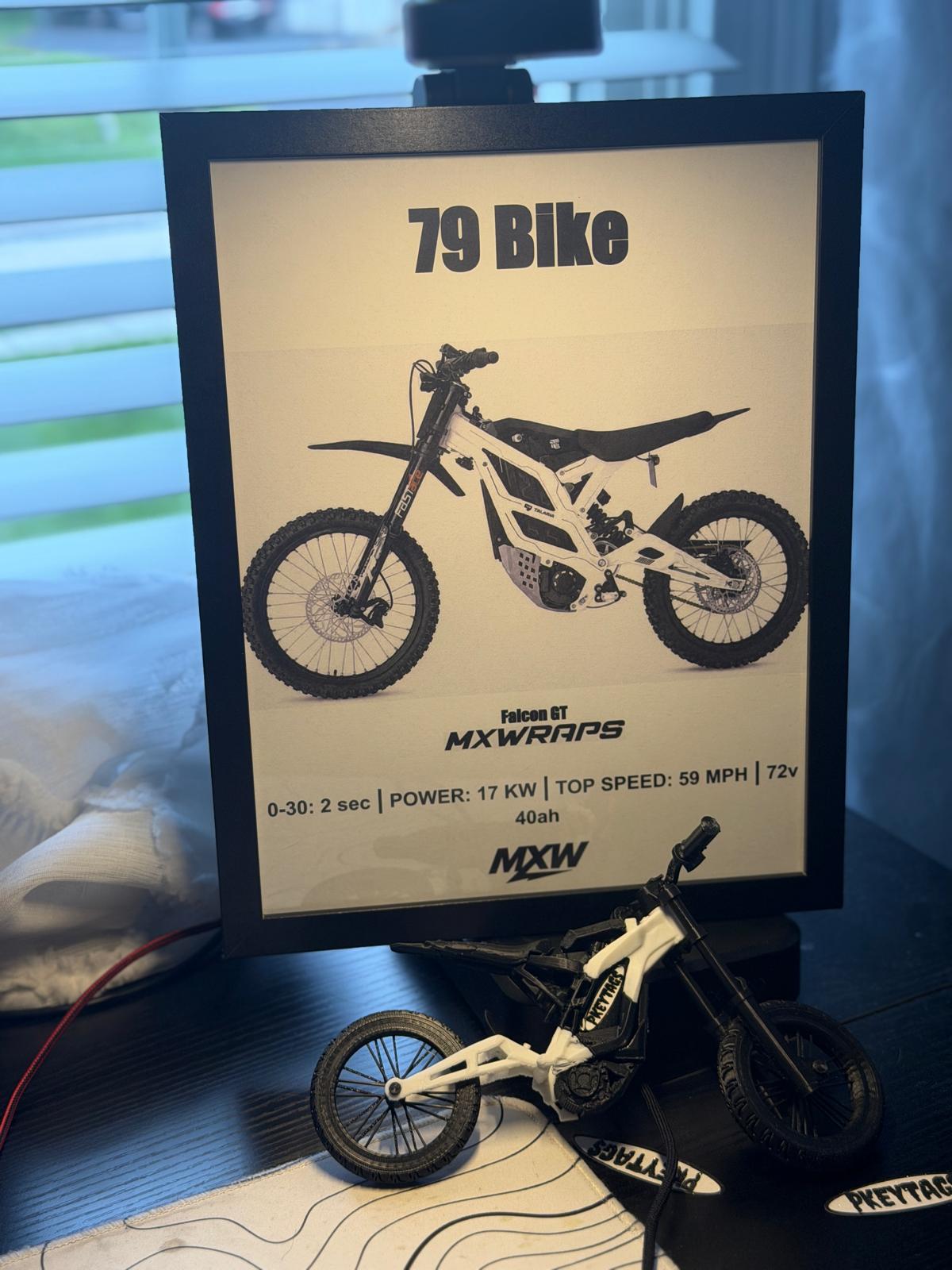MXW 79 Bike Falcon GT Framed Poster - MXwraps