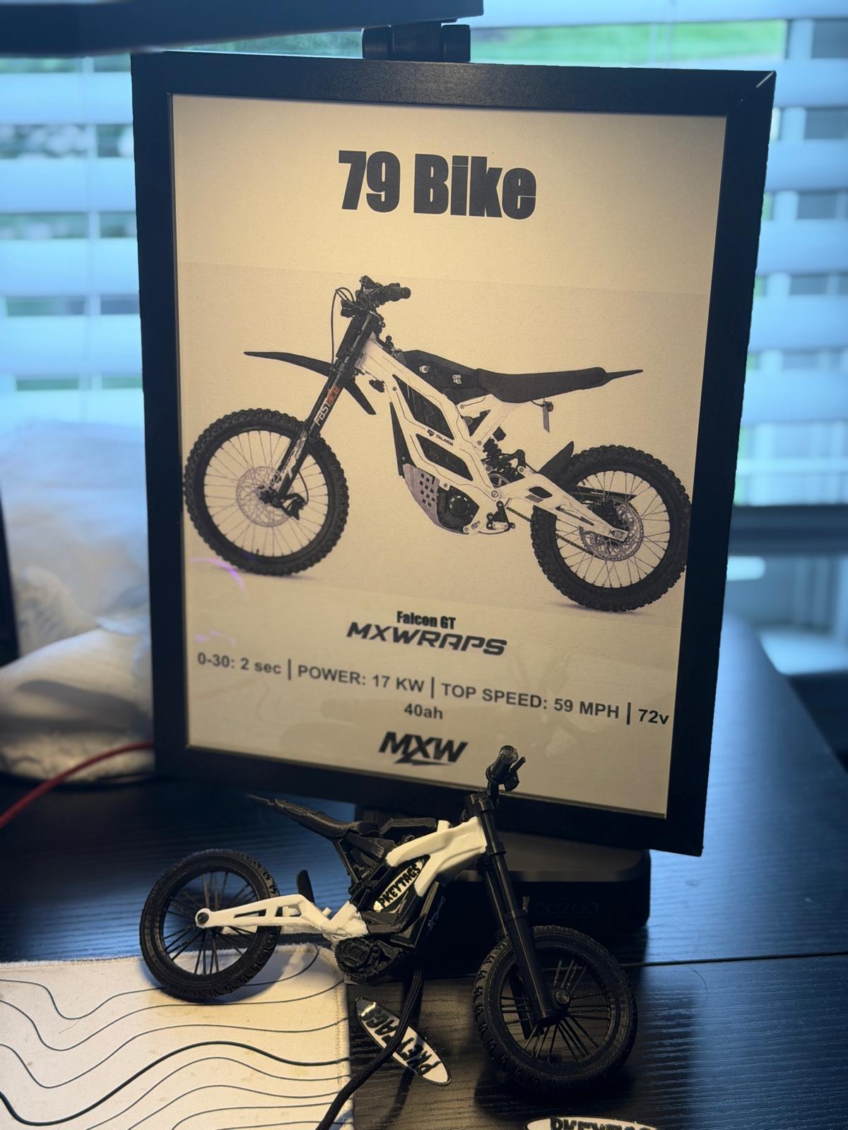 MXW 79 Bike Falcon GT Framed Poster - MXwraps