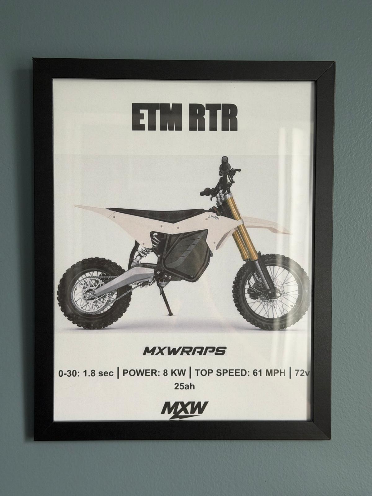 MXW ETM RTR Framed Poster - MXwraps