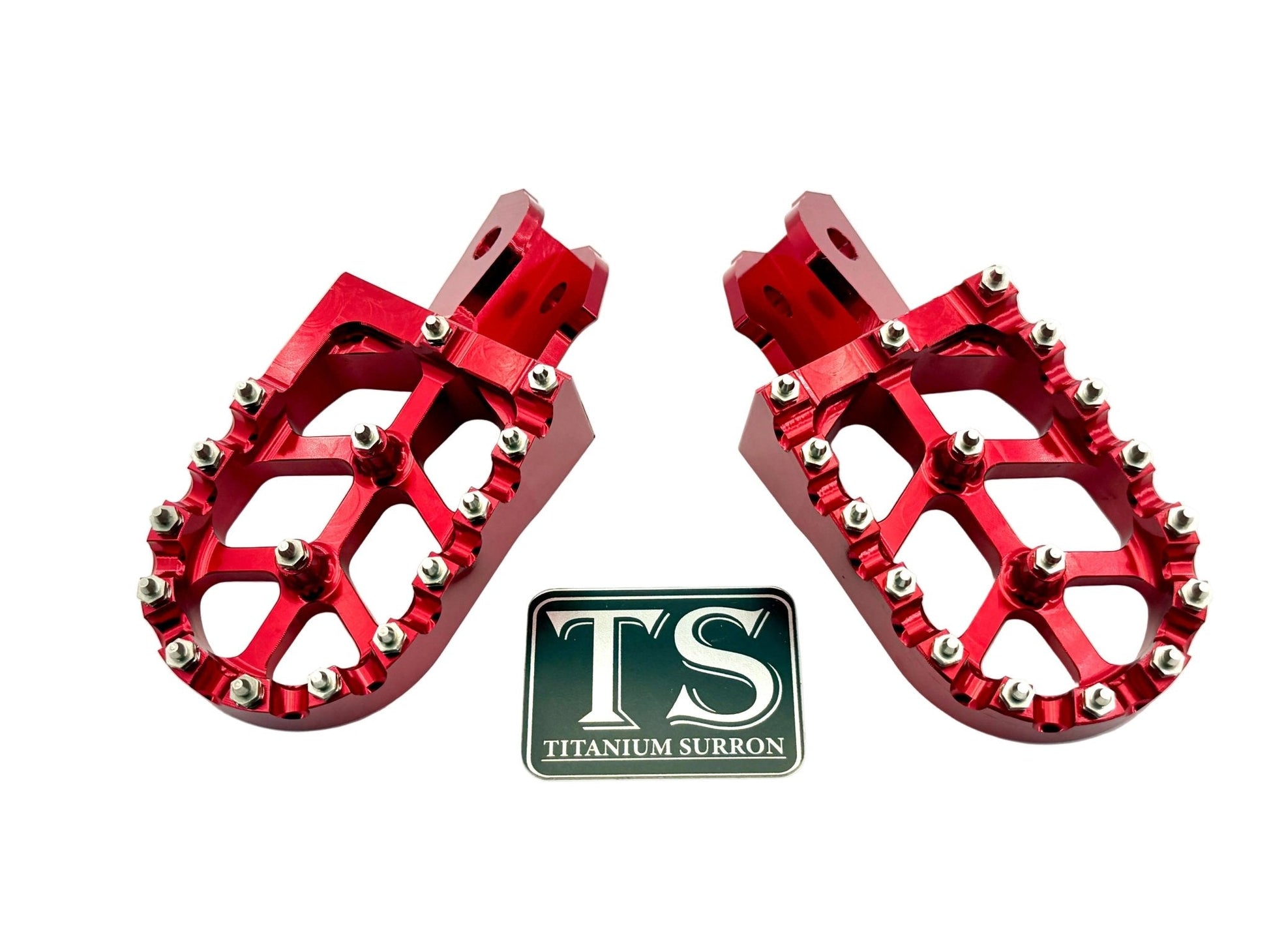 Anodized Aluminum Foot Pegs for Surron and Similar E-moto - MXwraps
