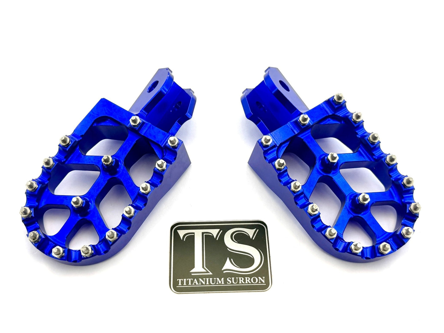 Anodized Aluminum Foot Pegs for Surron and Similar E-moto - MXwraps