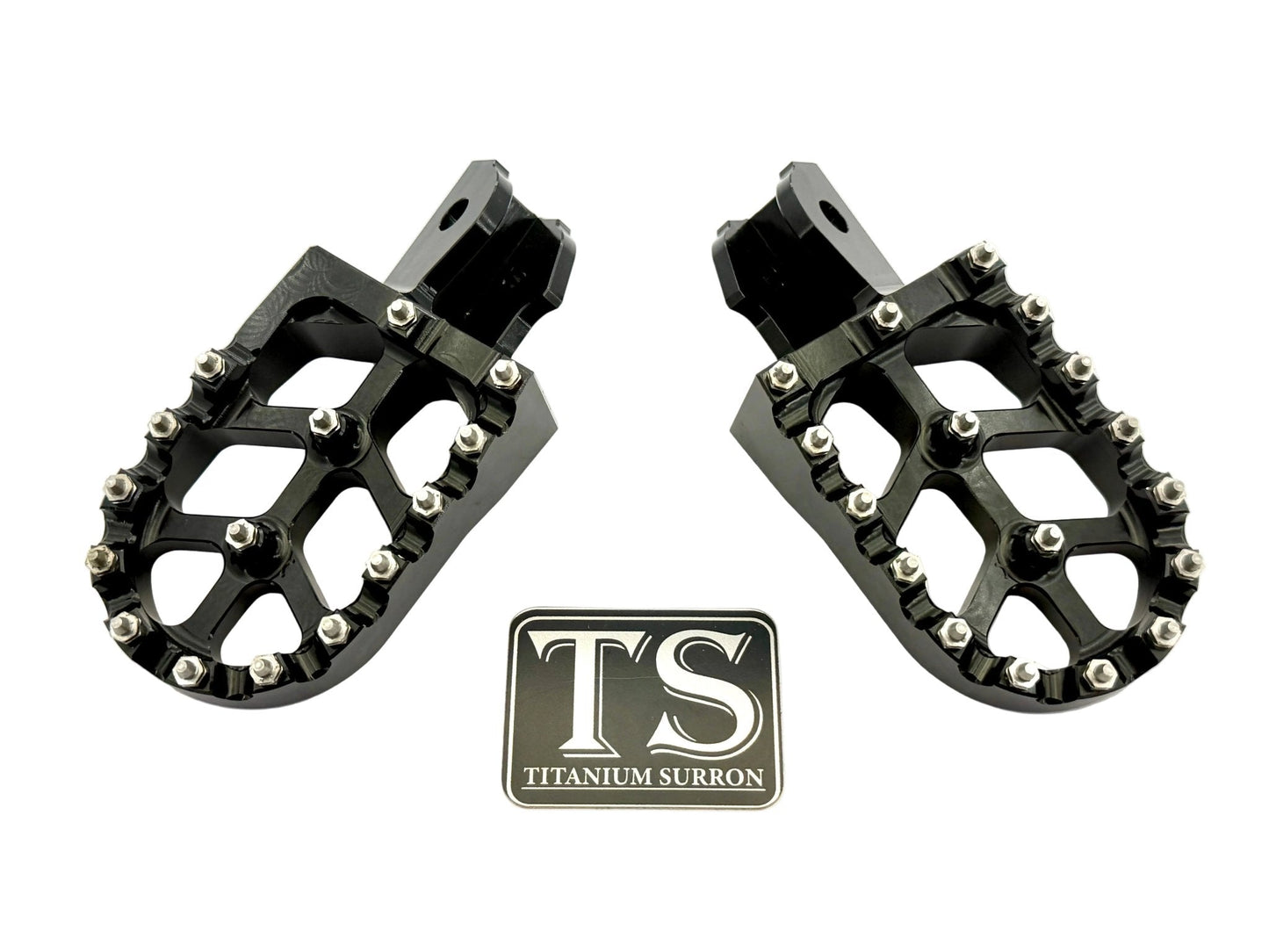Anodized Aluminum Foot Pegs for Surron and Similar E-moto - MXwraps