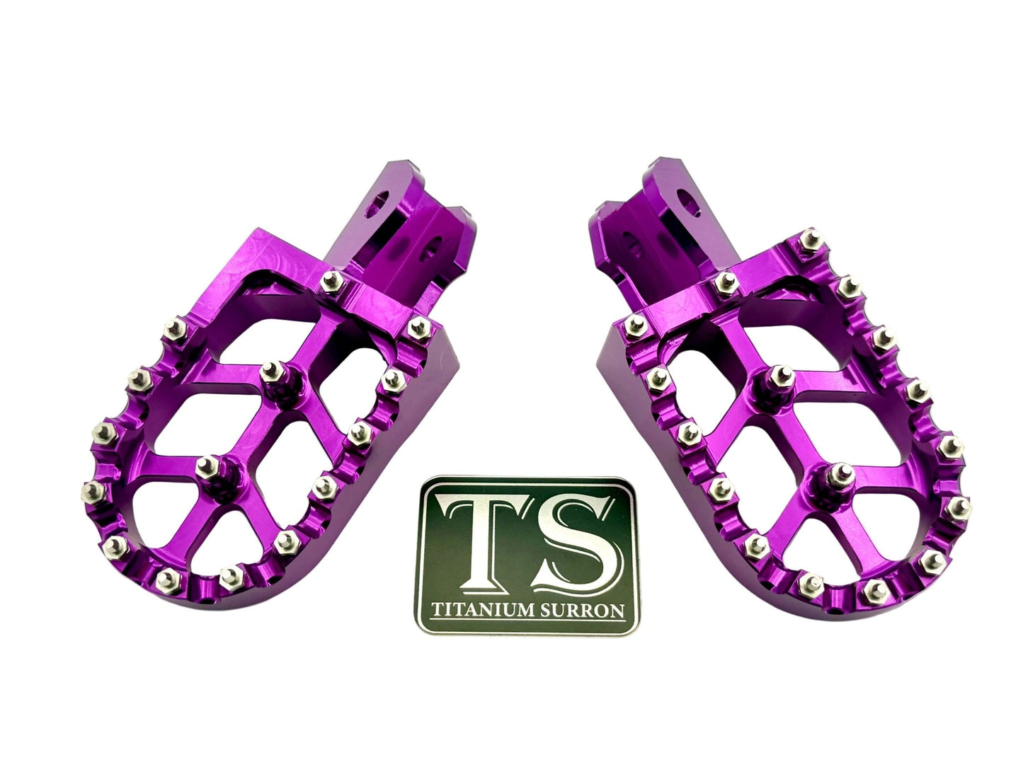 Anodized Aluminum Foot Pegs for Surron and Similar E-moto - MXwraps