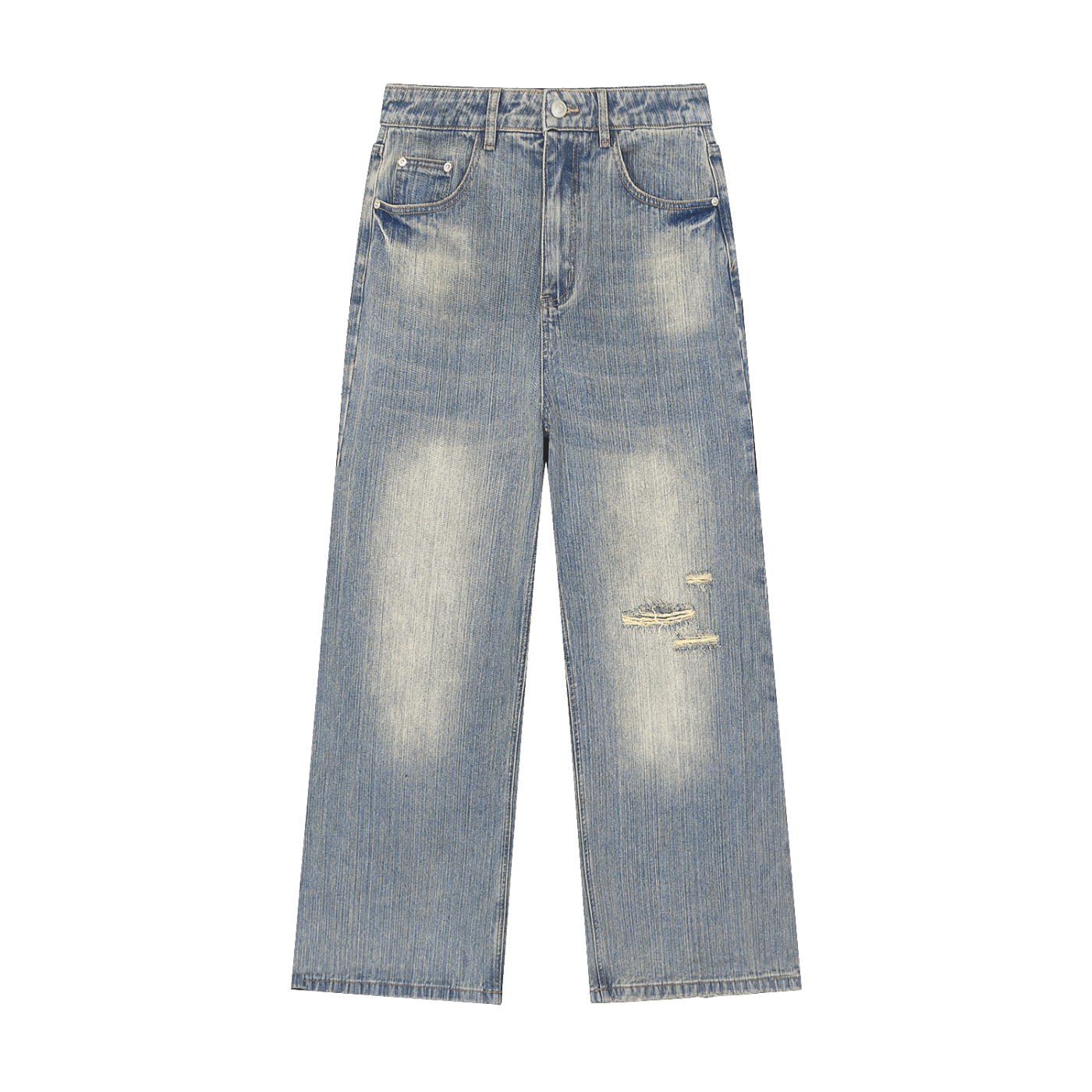 Light Blue Baggy Jeans - MXwraps