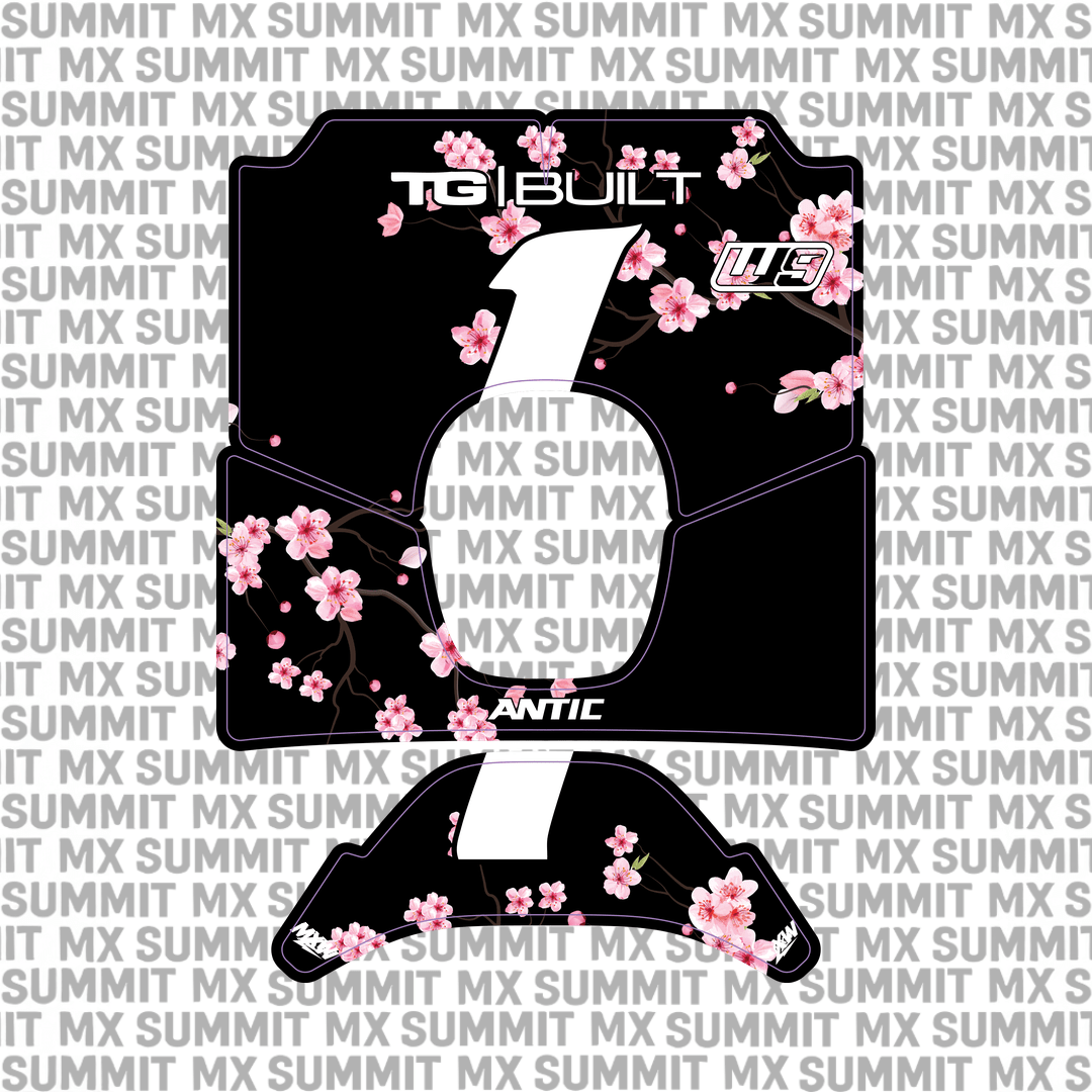 Cherry Blossom Decal for Antic Number Plate - MXwraps