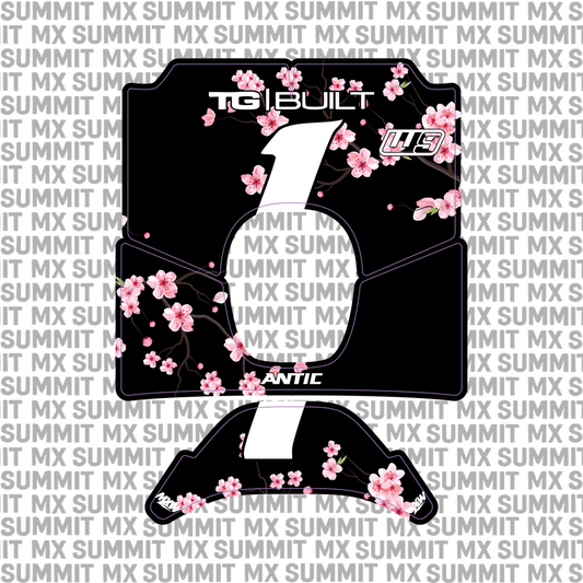 Cherry Blossom Decal for Antic Number Plate - MXwraps