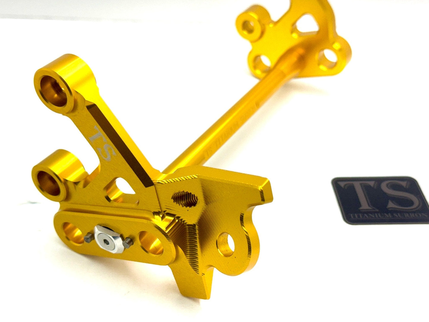 Custom CNC Aluminum Footpeg Bracket Assembly Surron - MXwraps