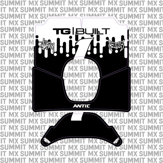 Drip Decal for Antic Number Plate - MXwraps