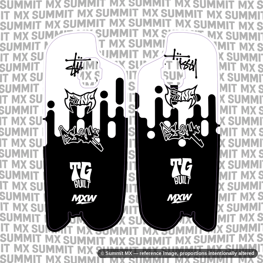 Drip Fork Guard Decals - MXwraps