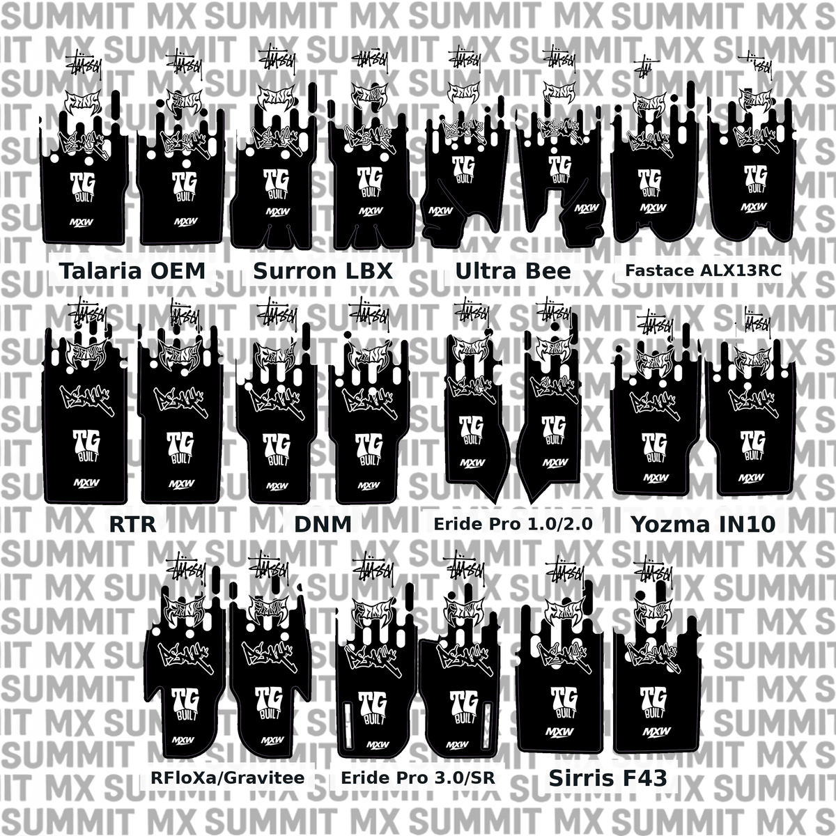 Drip Fork Guard Decals - MXwraps