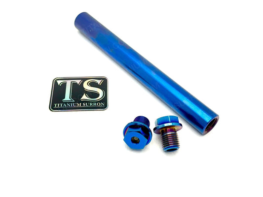 FastAce Fork Titanium Axle and Two Axle Bolts (3 Pieces) - MXwraps