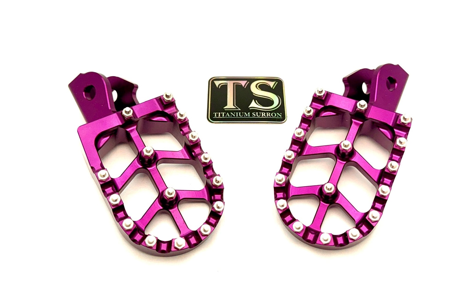 Anodized Aluminum Foot Pegs for Surron, E - Ride Pro, 79 Bike - MXwraps