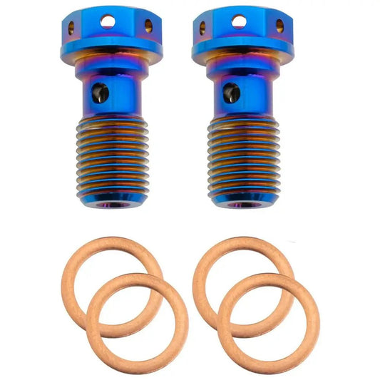 M10 x 1.25 Titanium Banjo Bolt – Grade 5 ( 2 pack ) - MXwraps