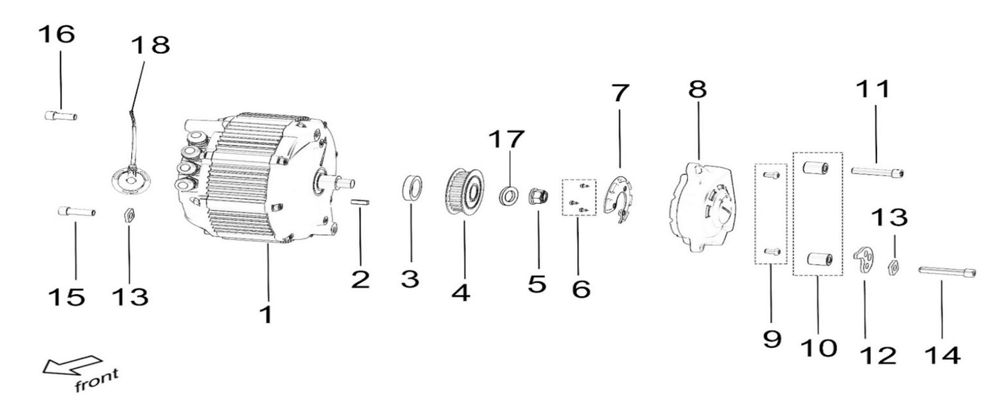 Surron LBX OEM Gates Motor Pulley - MXwraps