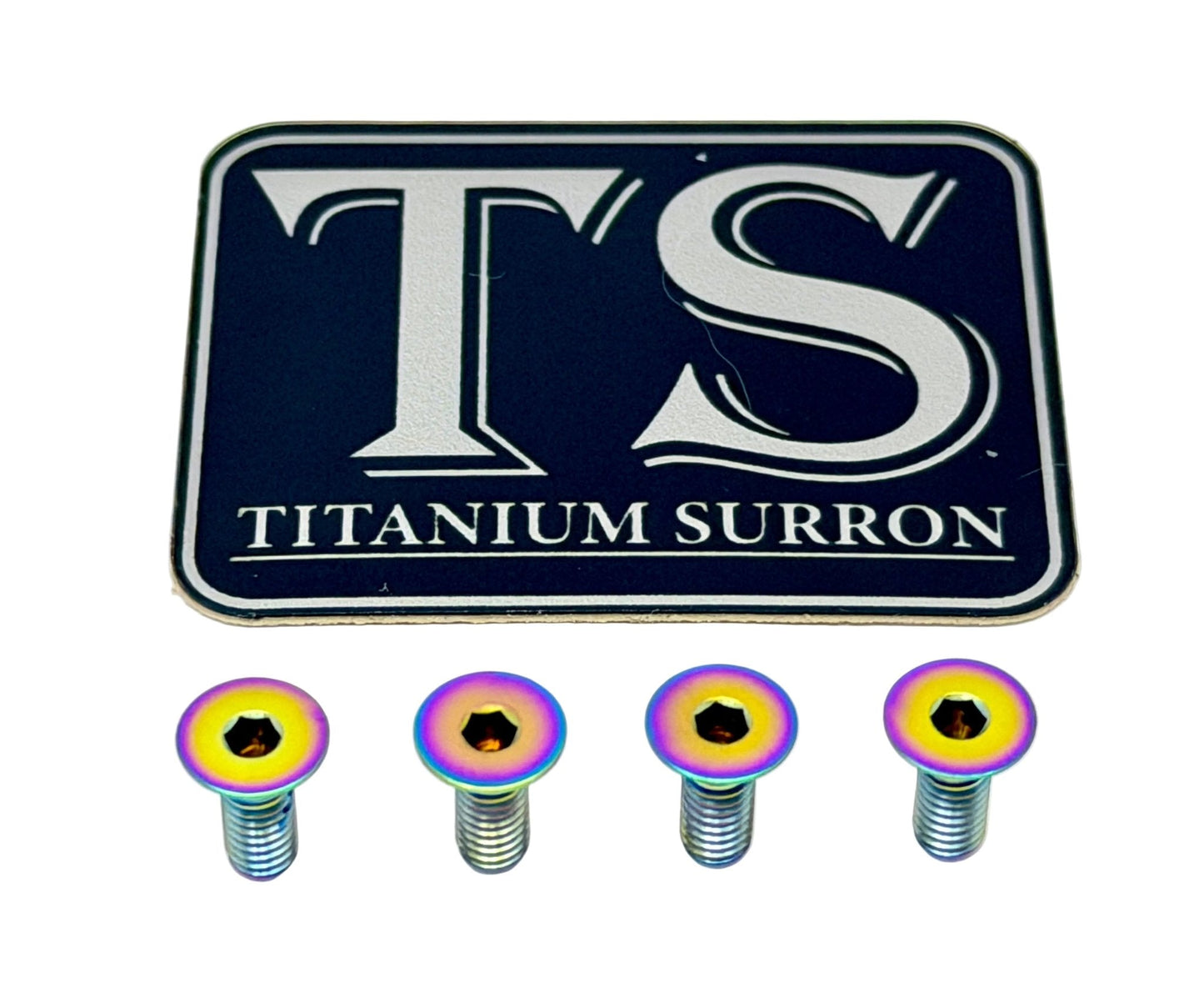Titanium Baja Designs Headlight Cover Plate Bolts (4) - MXwraps